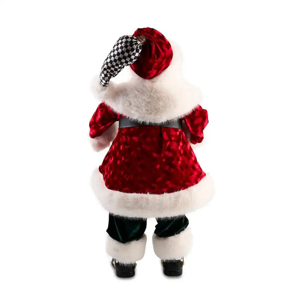 Animated Courtly Fabric Santa