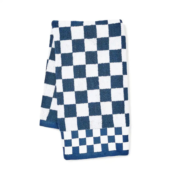 Black Check Hand Towel