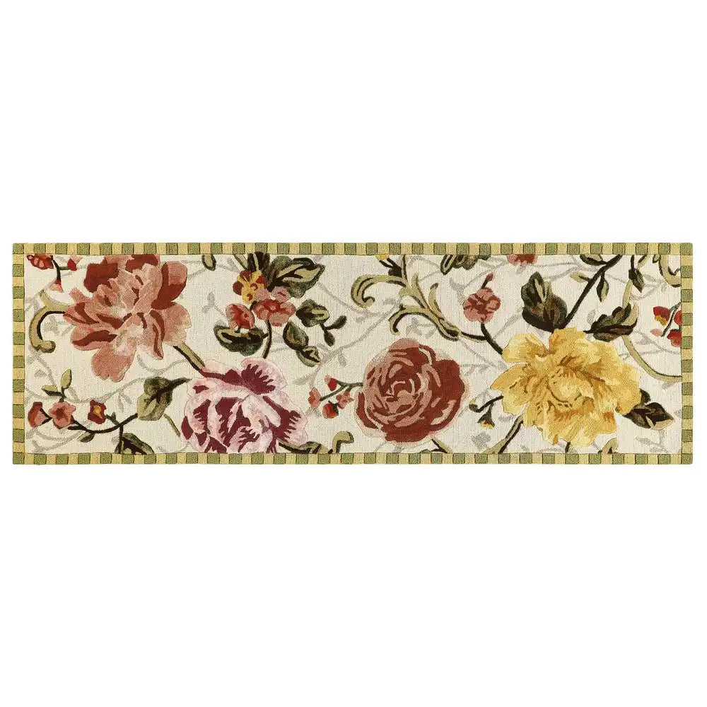 Golden Peonies 6' Octagon Rug