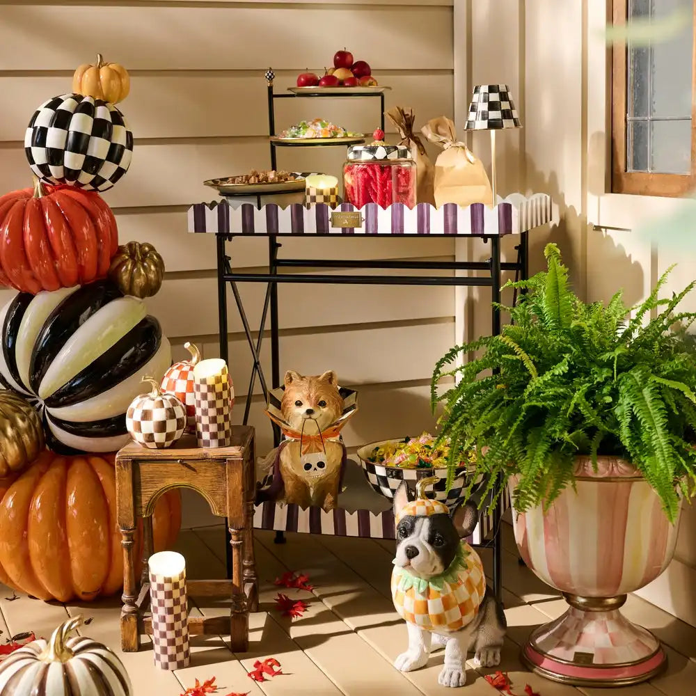 Courtly Stripe Galvanized Indoor/Outdoor Butler Secondary image