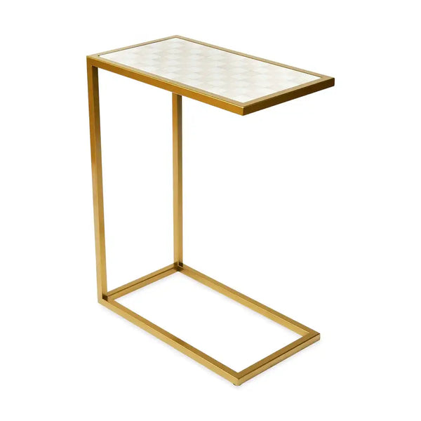 Courtly Check Enamel C-Table