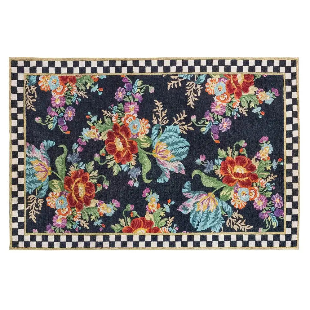 Flower Market 8' x 10' Washable Rug