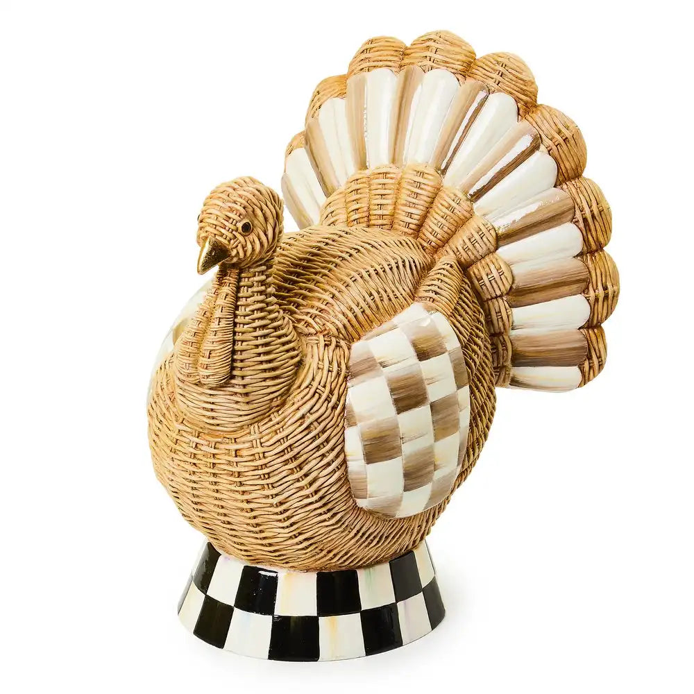 Autumnology Check Basket Weave Turkey Figurine Main image