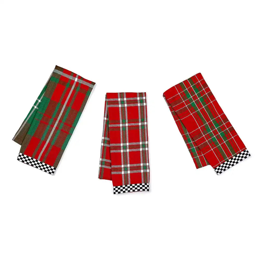 Festive Woven Dish Towels, Set of 3