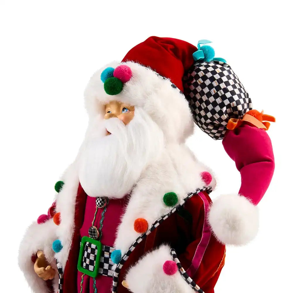 Confetti Christmas Fabric Santa