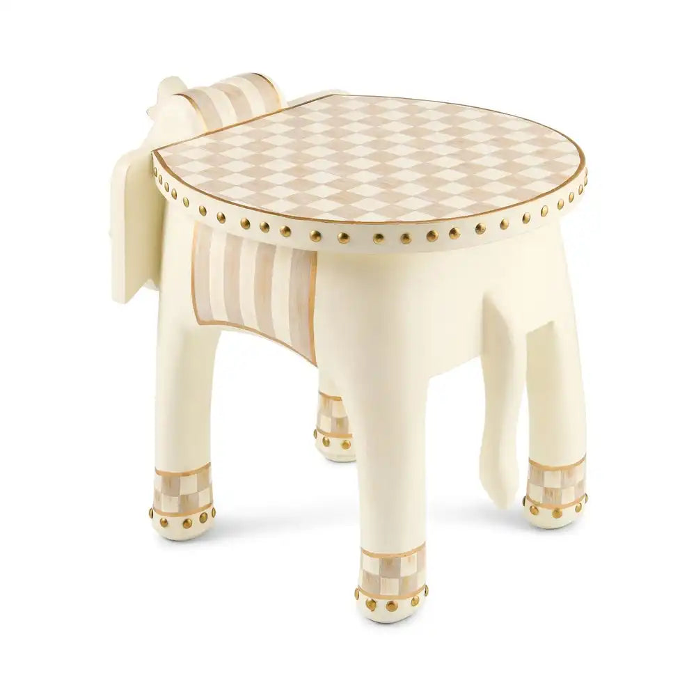 Mocha Elephant Pedestal
