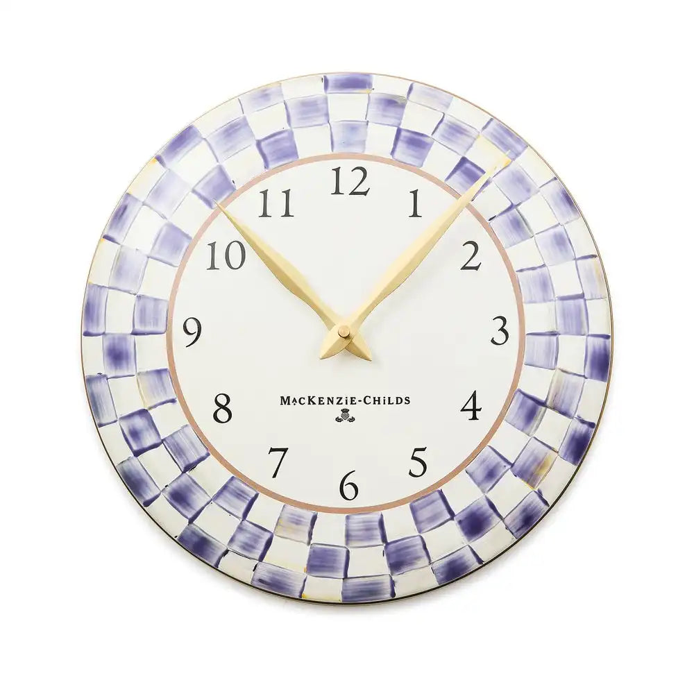 Royal Check Wall Clock