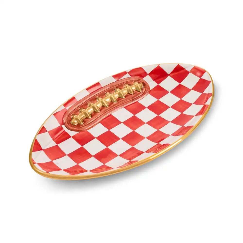 Courtly Check Football Platter