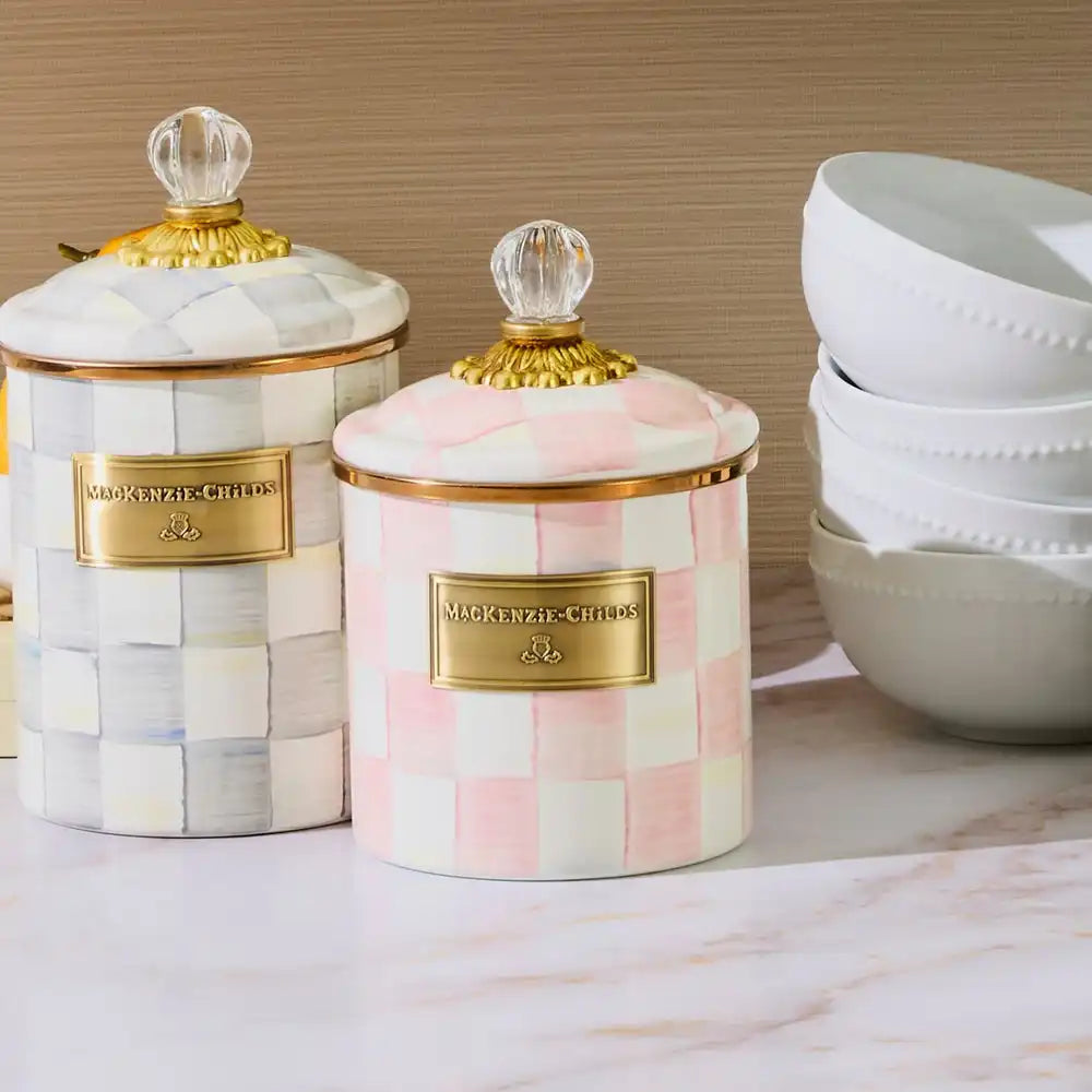 Rosy Check Canisters, Set of 3
