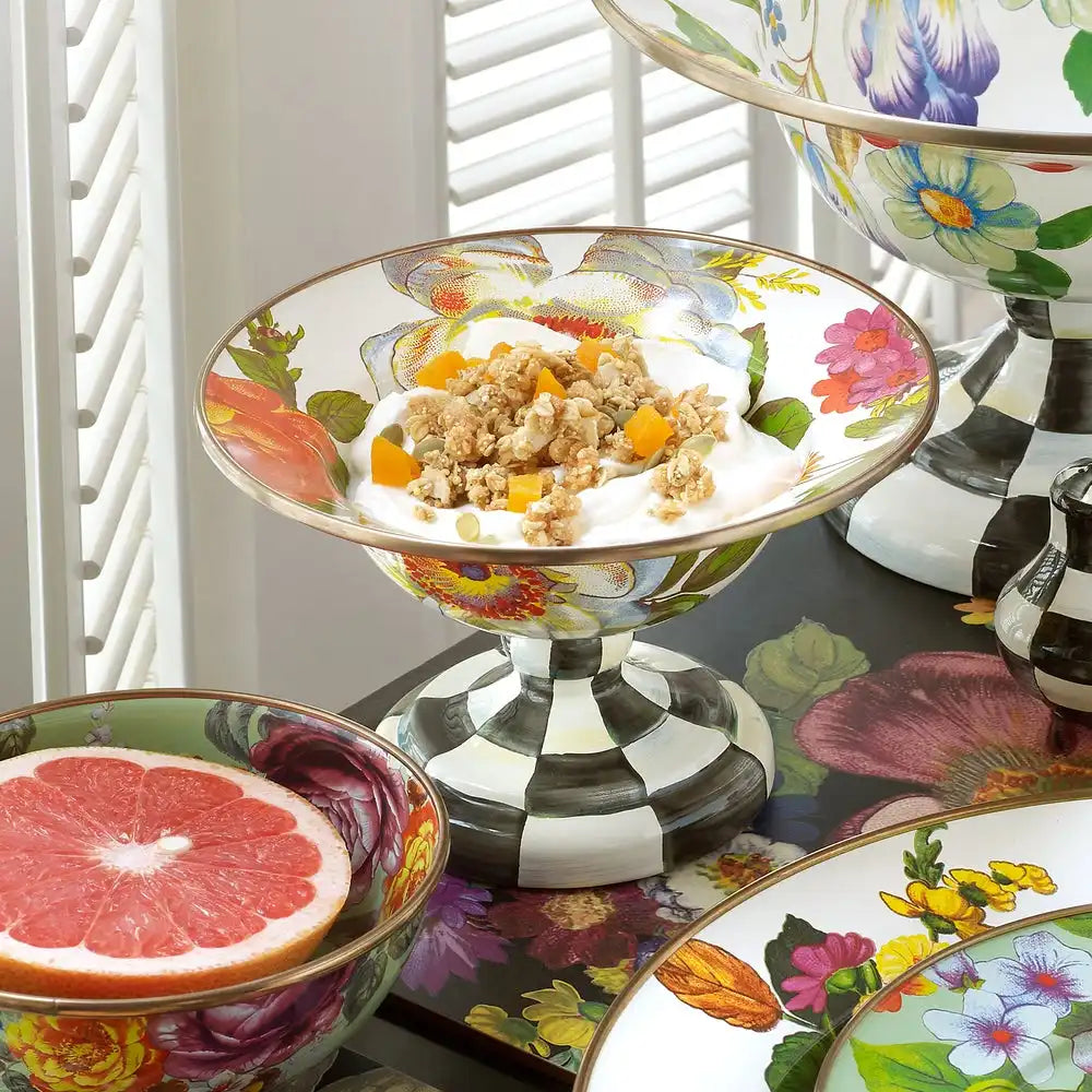White Flower Market Small Compote Secondary image