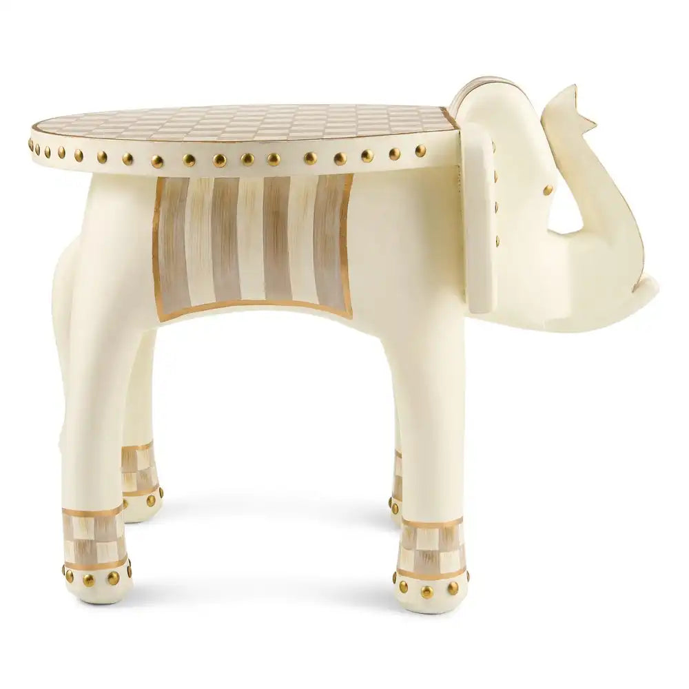 Mocha Elephant Pedestal