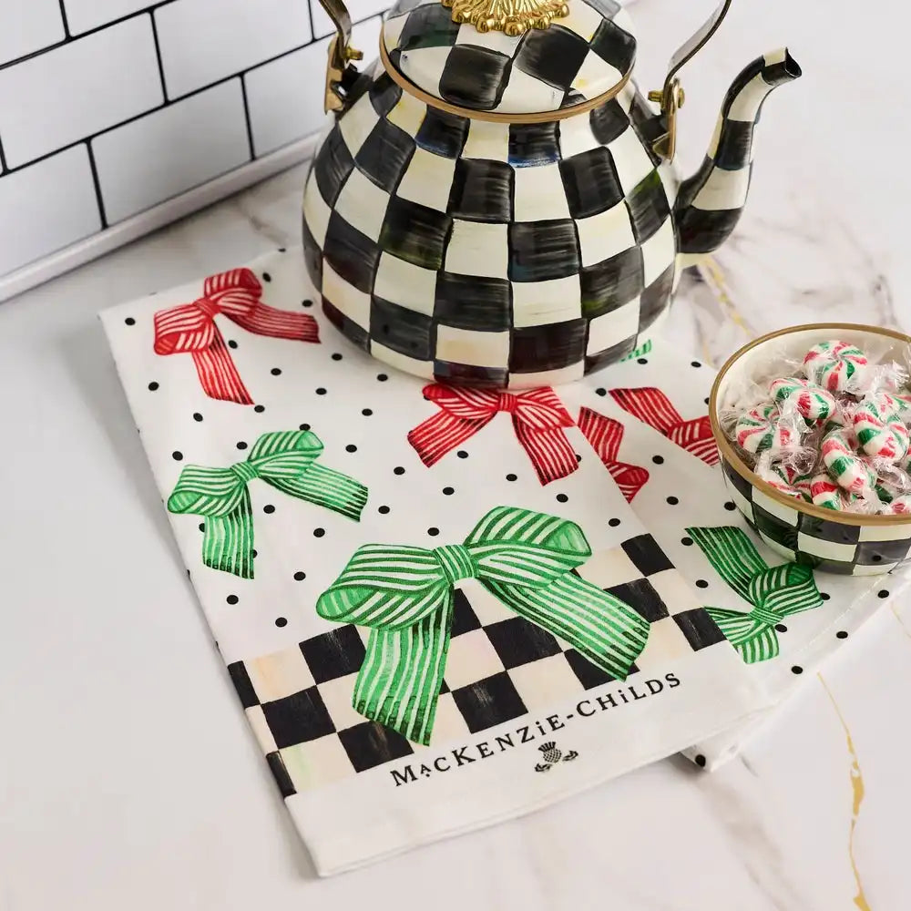 Holiday Bow Printed Dish Towel Secondary image
