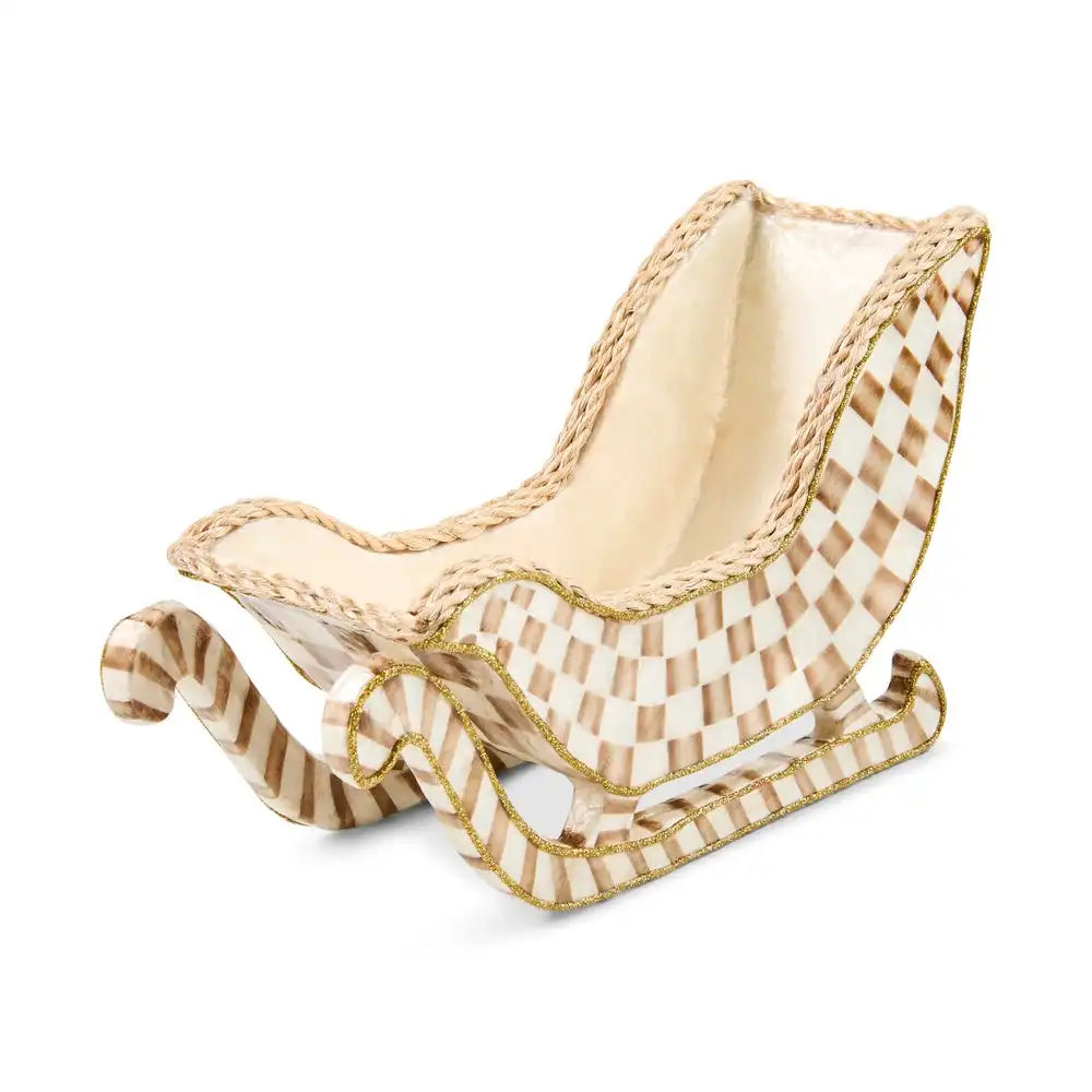 Mocha Check Capiz Sleigh Main image