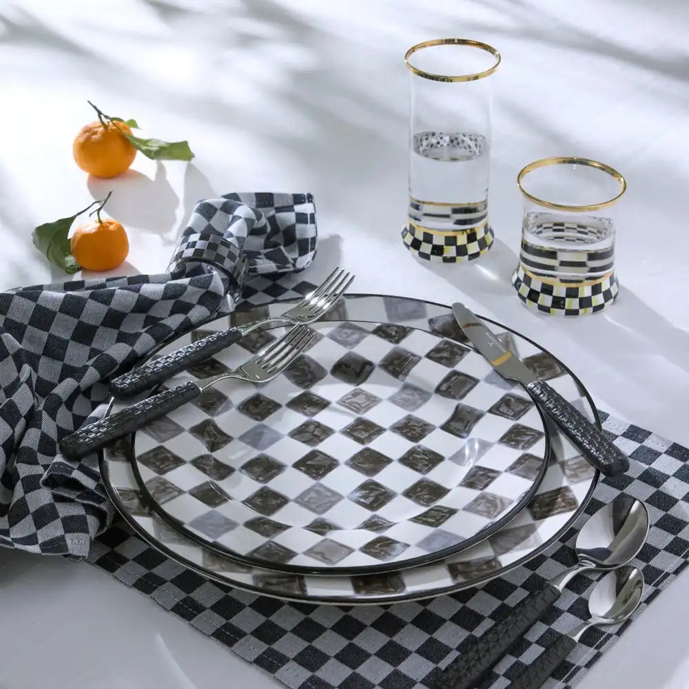 Courtly Check Coupe Glass