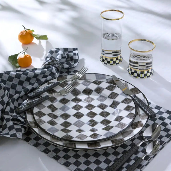 Courtly Check Coupe Glass