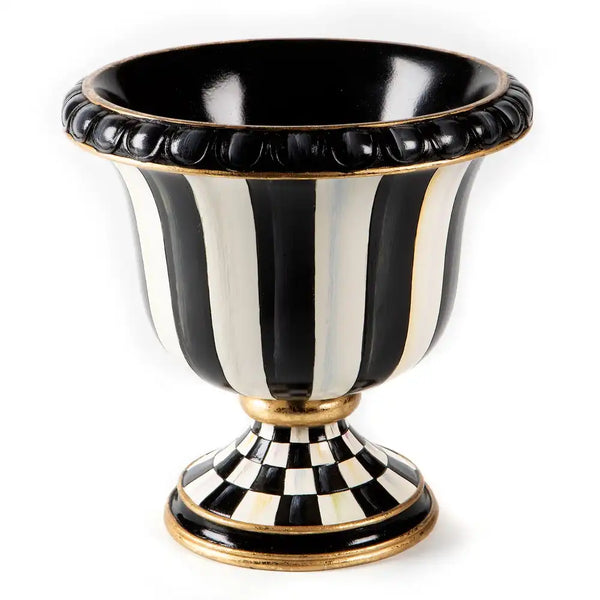 Rosy Check Pedestal Tabletop Urn