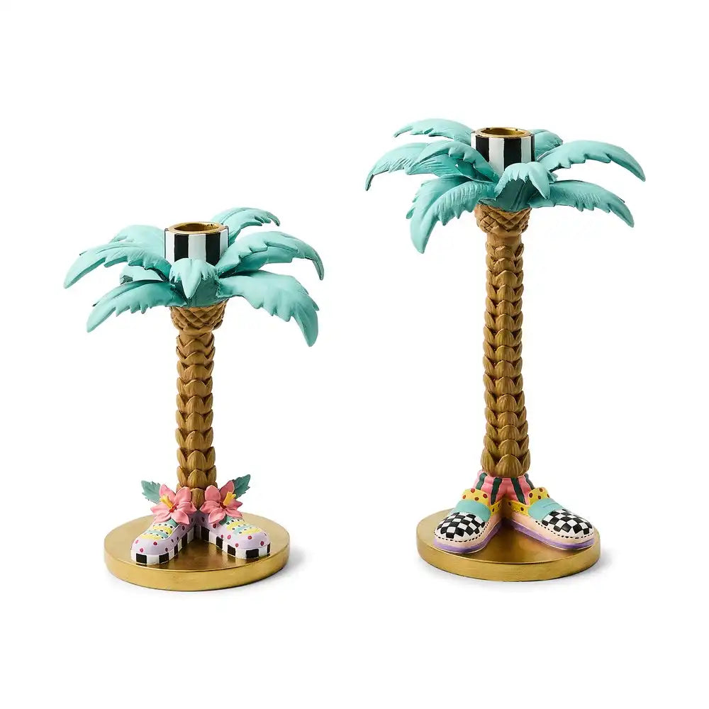 Patience Brewster Palm Tree Candle Holders, Set of 2 Main image