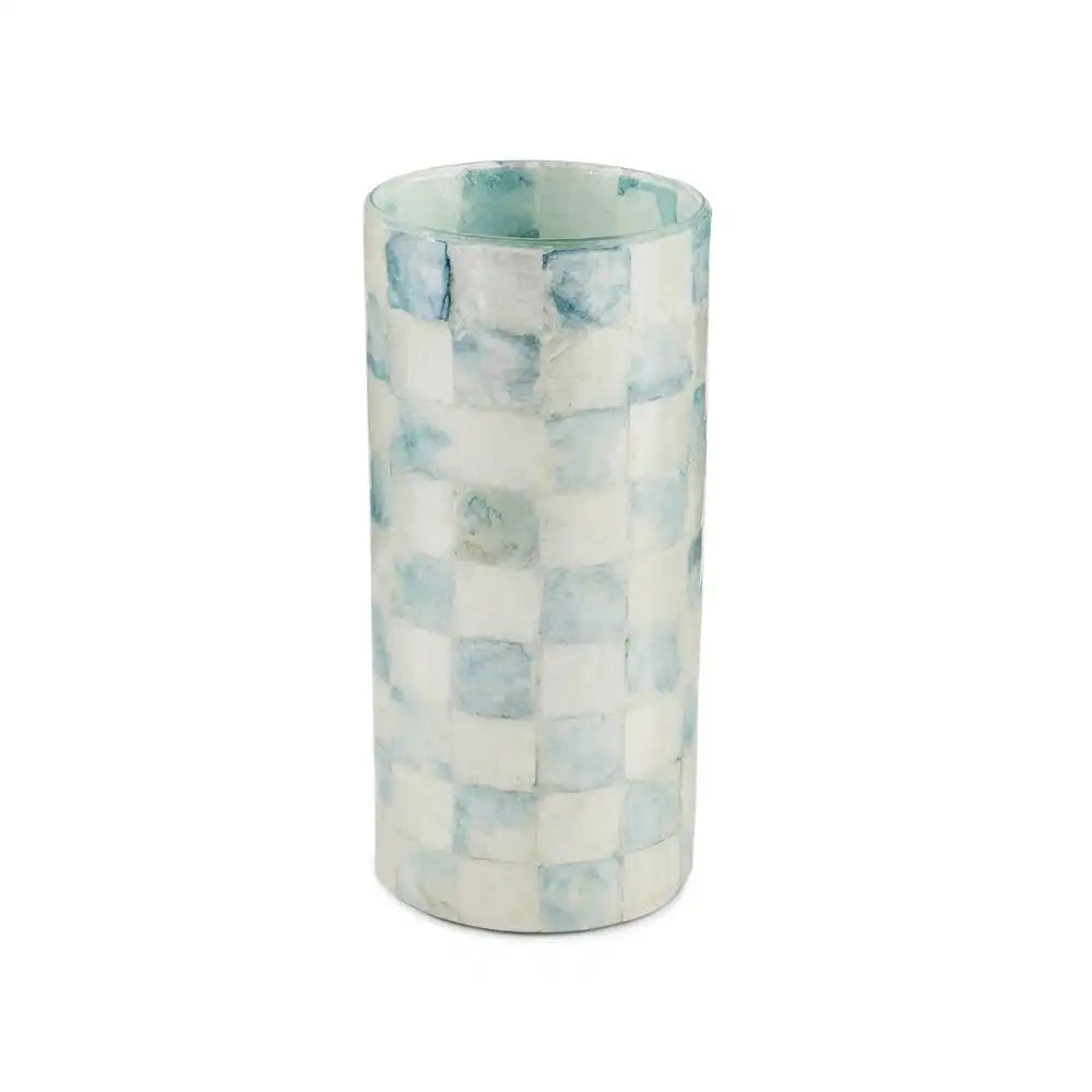 Sky Check Capiz Small Vase Main image