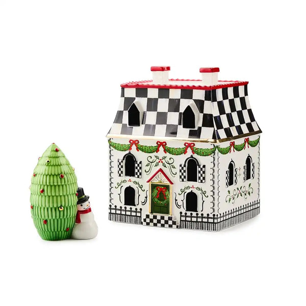 Holly Village Illuminated Ceramic Villa