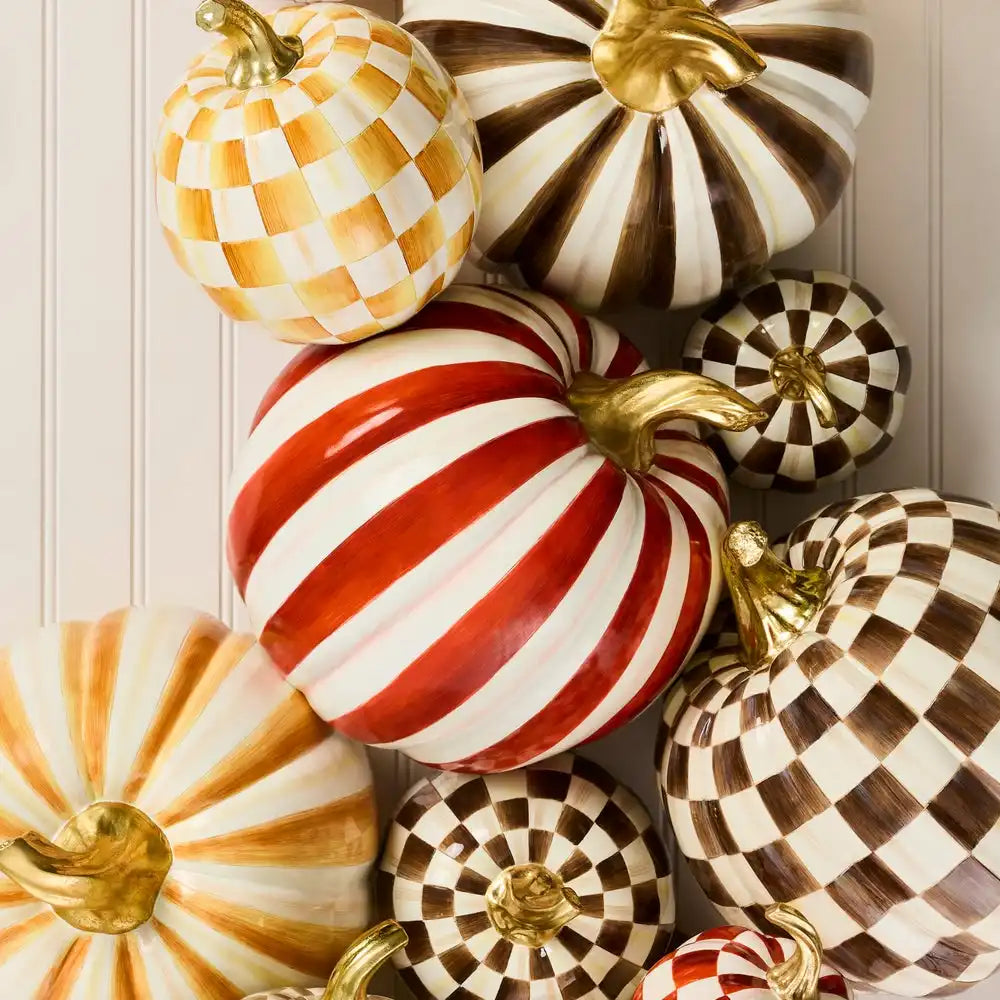 Mocha Stripe Medium Pumpkin