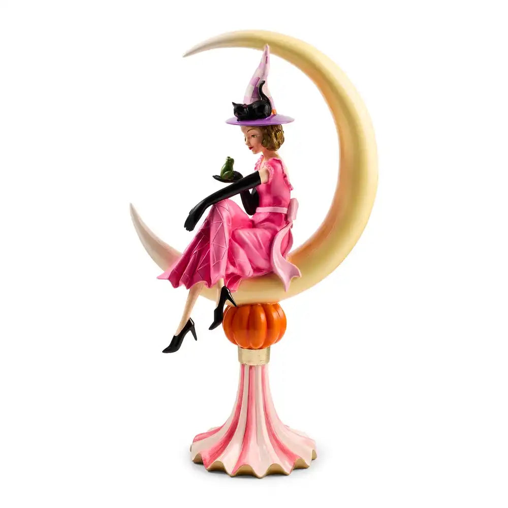 Glam 'o' ween Witch on Moon Figurine Main image