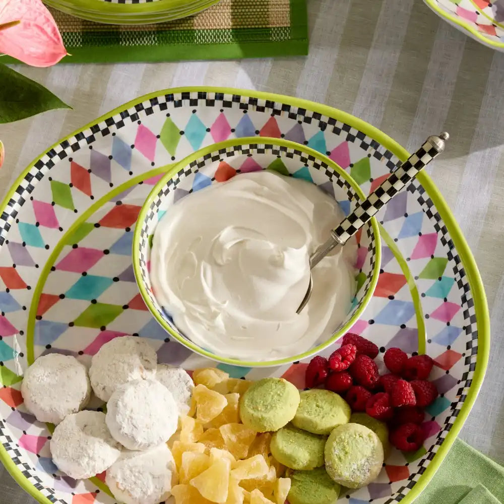 Palm Springs Melamine Salad Plates, Set of 4