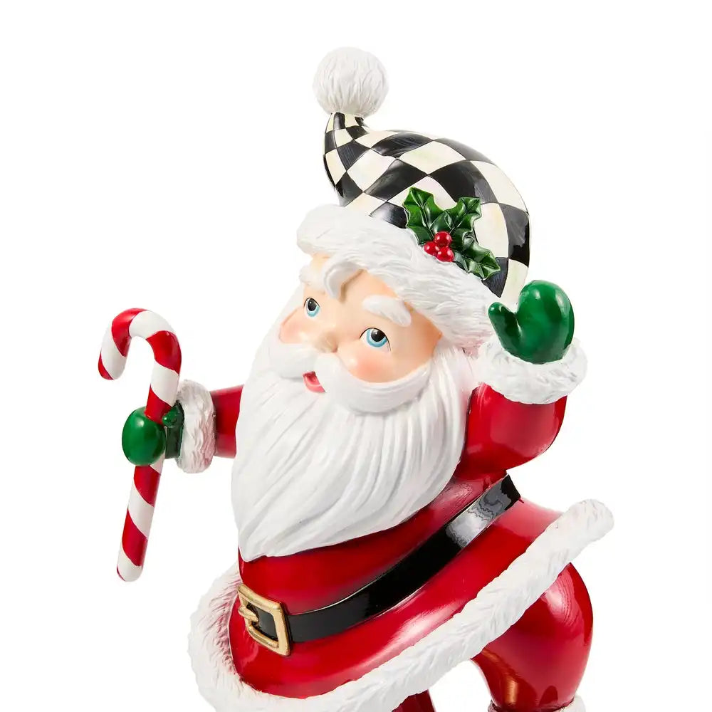 Holiday Twinkly Toes Santa Figurine