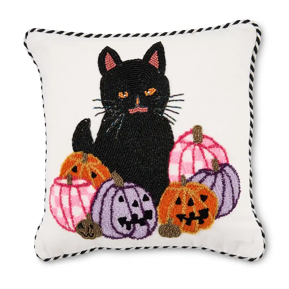Hocus Pocus Cat Throw Pillow Main image