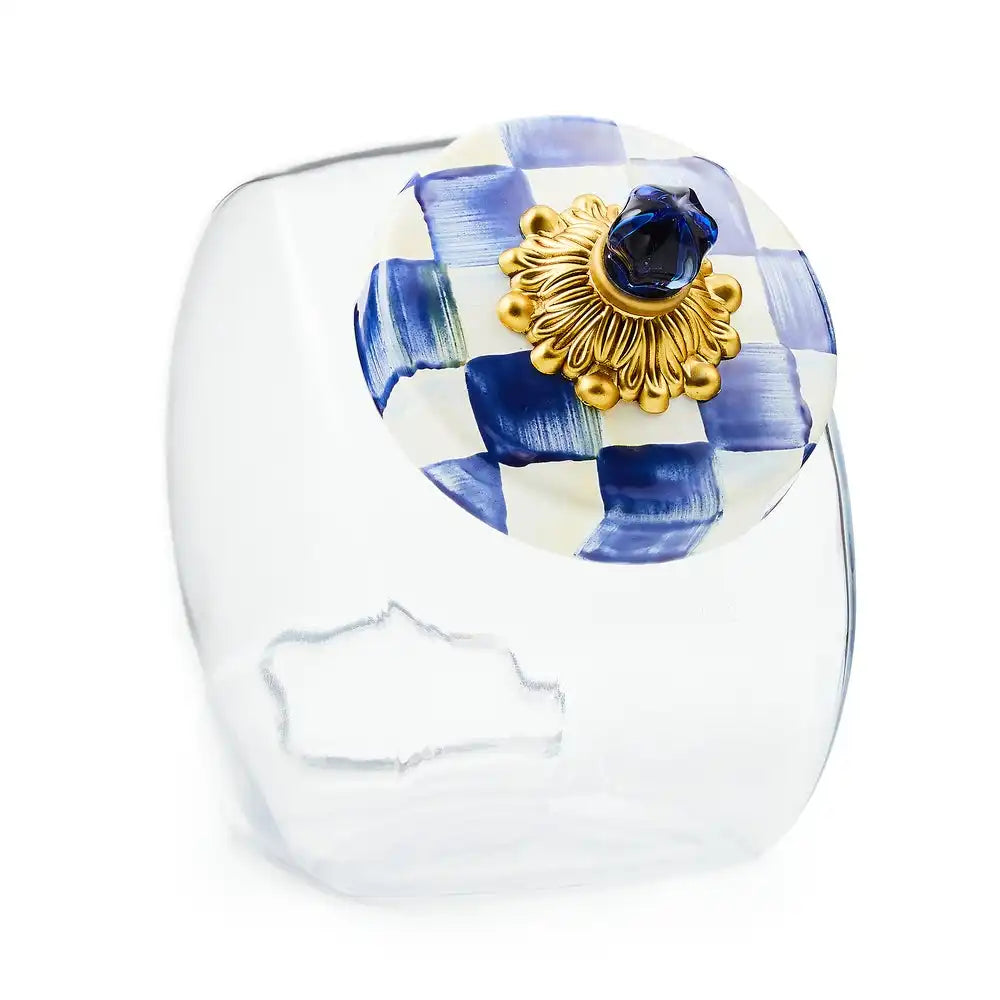 Cookie Jar with Courtly Check Lid