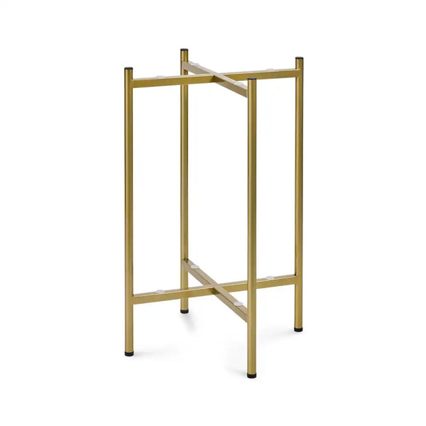 Courtly Check Enamel 2-Tier Cocktail Table