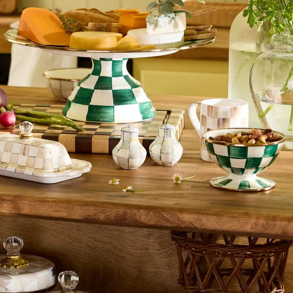 Courtly Check Large Salt & Pepper Shakers