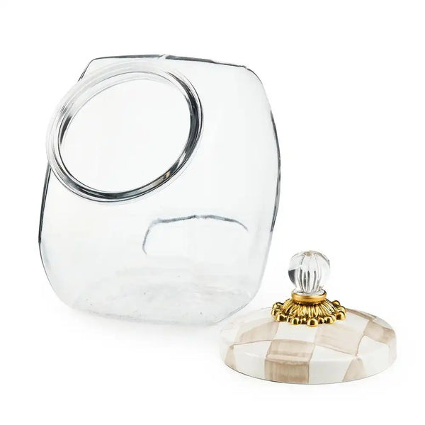 Cookie Jar with Courtly Check Lid