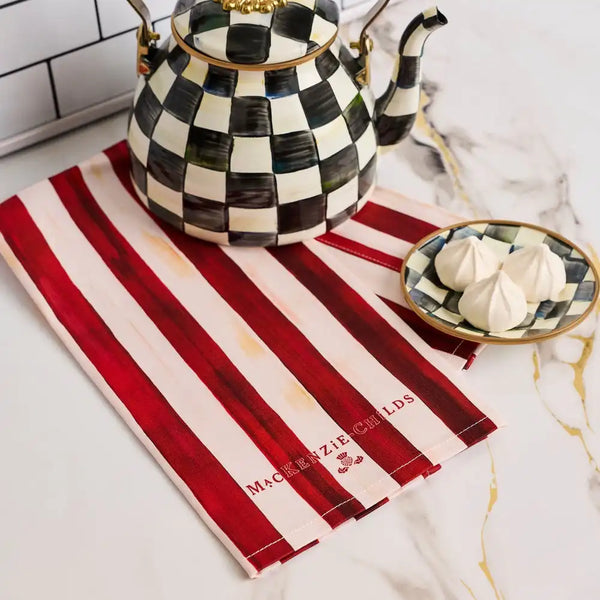 Cherry Check Printed Dish Towel