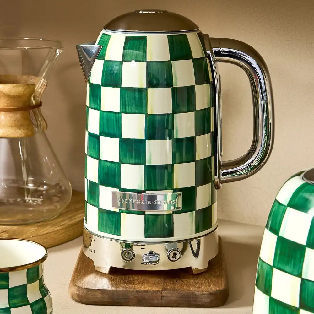 Emerald Check Electric Kettle
