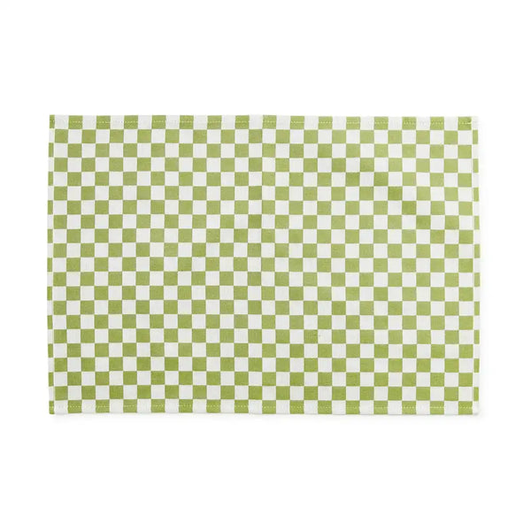 Dark Green Check Placemat, Set of 4