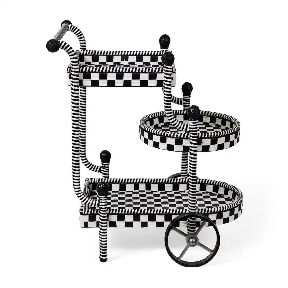 Gambit Check Outdoor Bar Cart