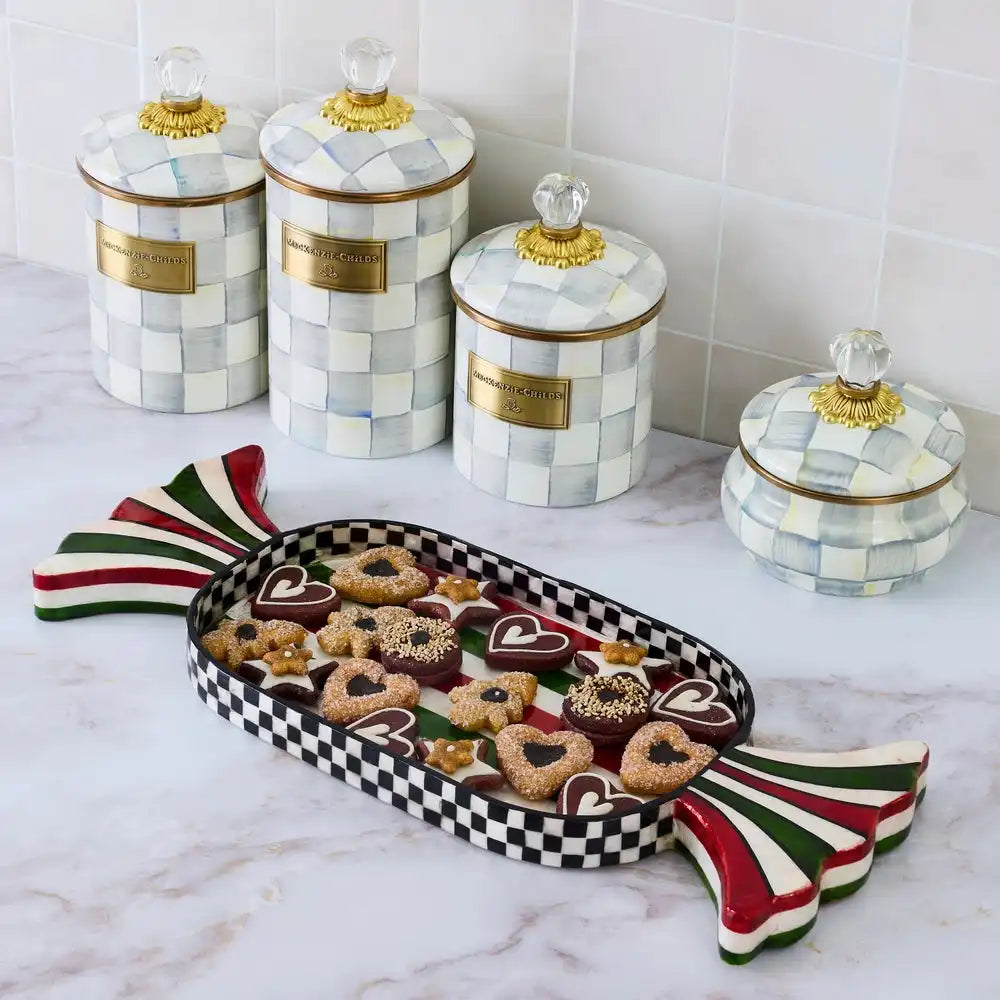 Red & Green Capiz Candy Tray Secondary image