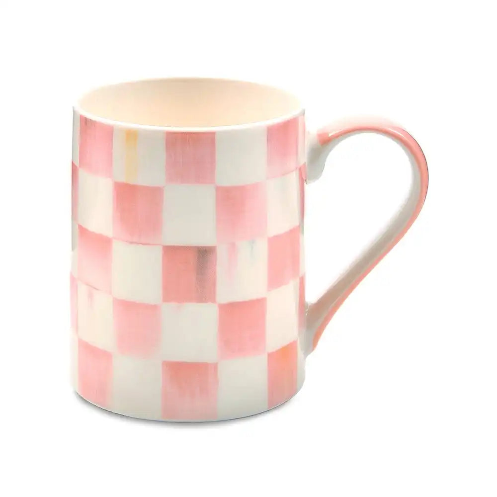Sky Check Porcelain Mug