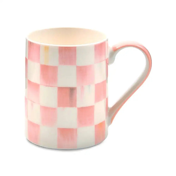 Sky Check Porcelain Mug