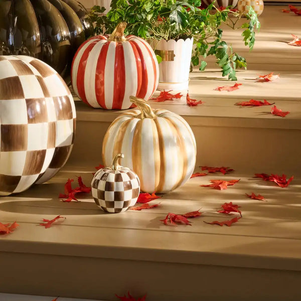 Mocha Stripe Medium Pumpkin