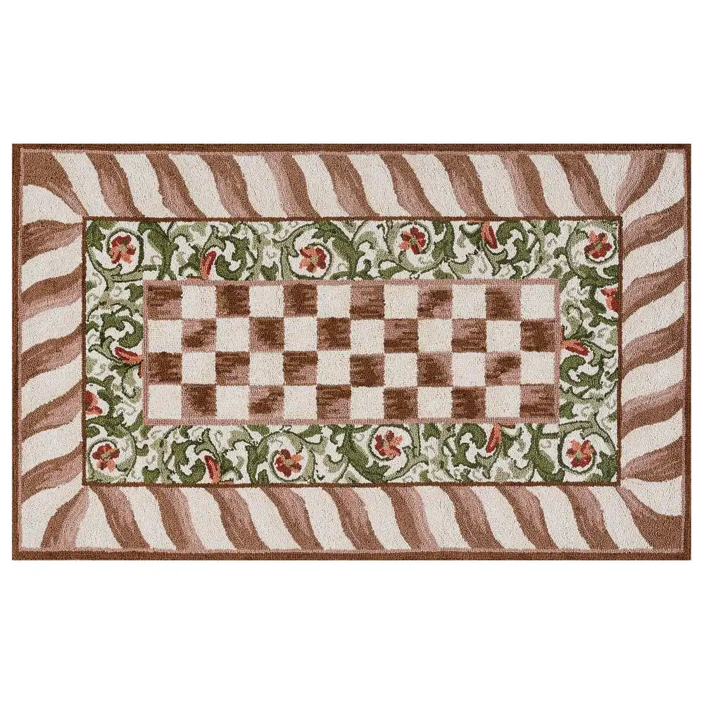 Mocha Check 8' x 10' Rug