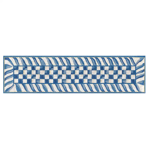 Truly Royal Check 2'6" x 10' Washable Runner