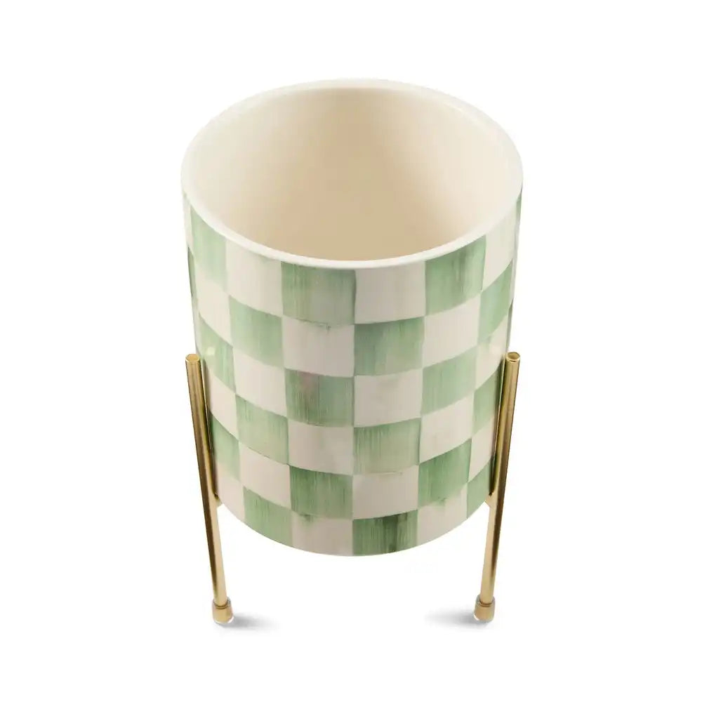 Rosy Check Tabletop Planter