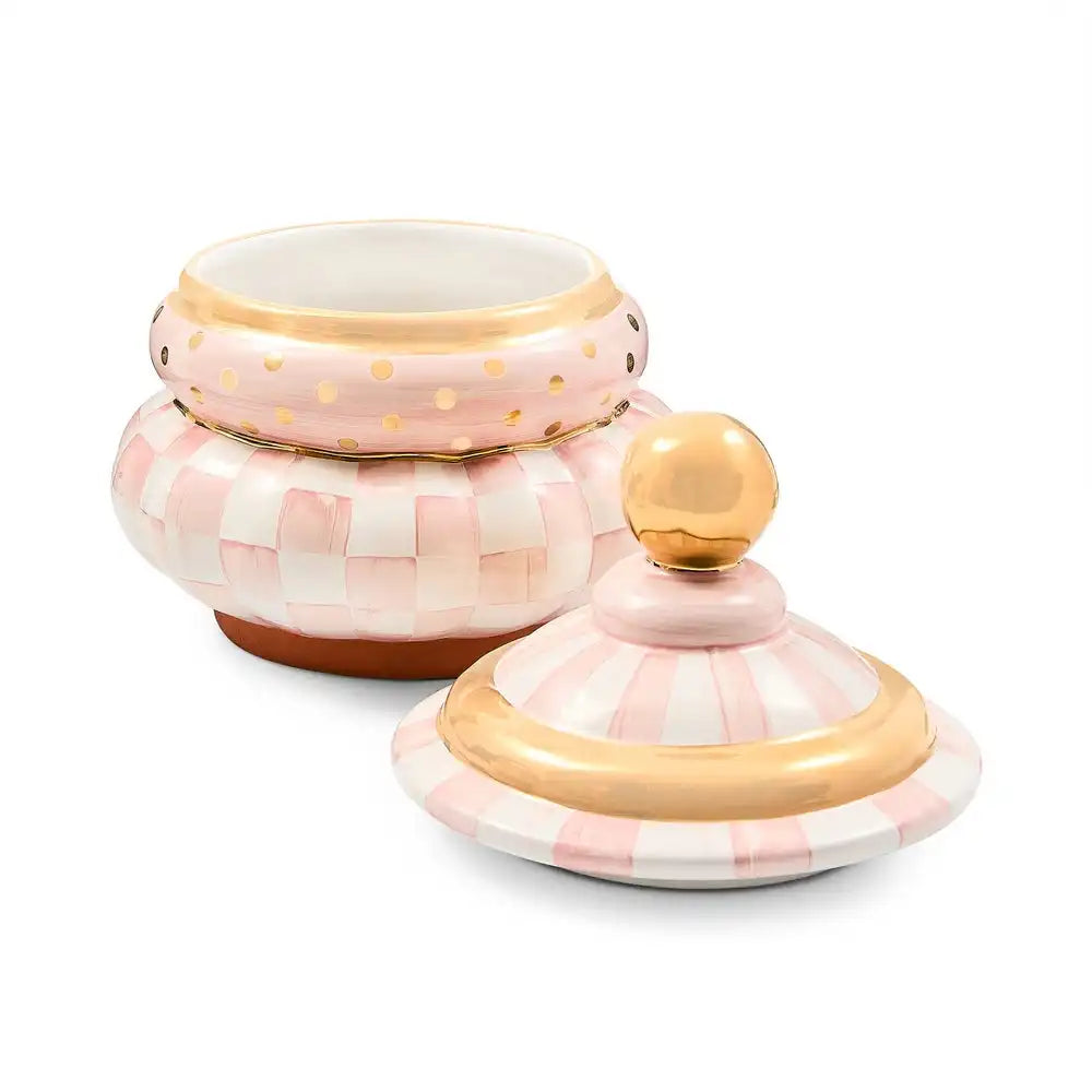 Rosy Check Ceramic Globe Canister