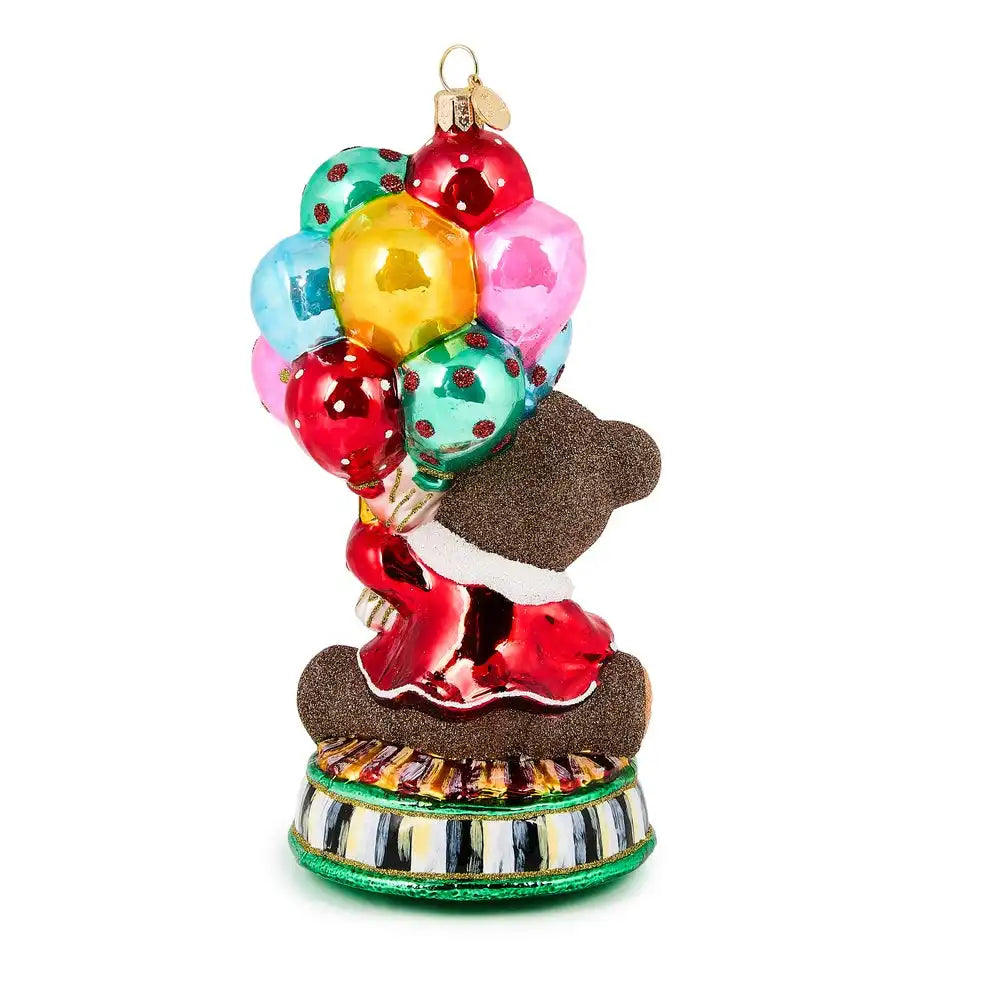 Baby's 1st Balloon Bear Glass Ornament Secondary image