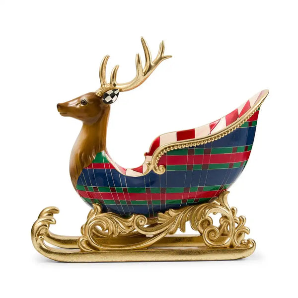 Timeless Tartan Deer Sleigh