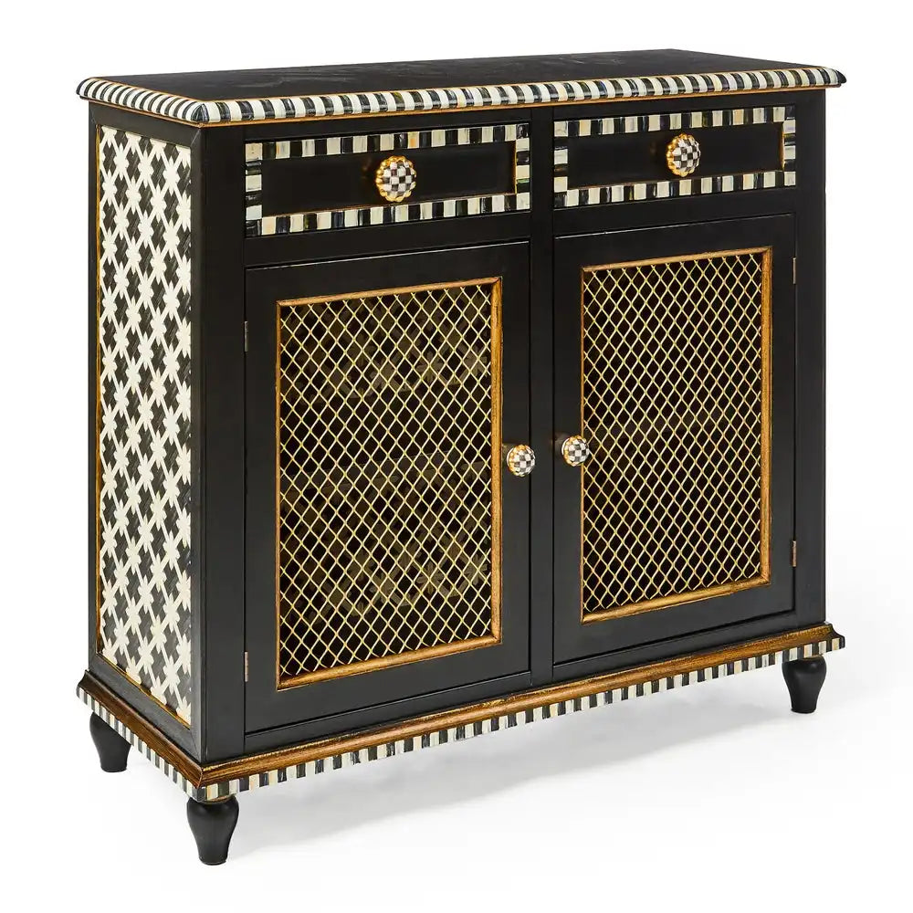 Courtly Criss-Cross Small Cabinet