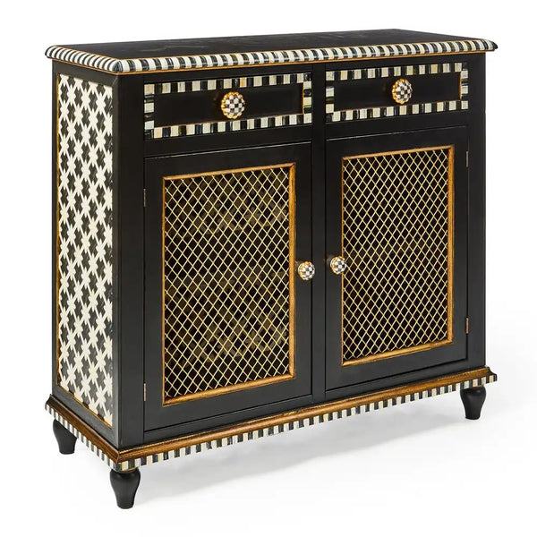 Courtly Criss-Cross Small Cabinet
