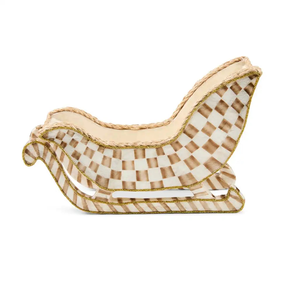 Mocha Check Capiz Sleigh Secondary image