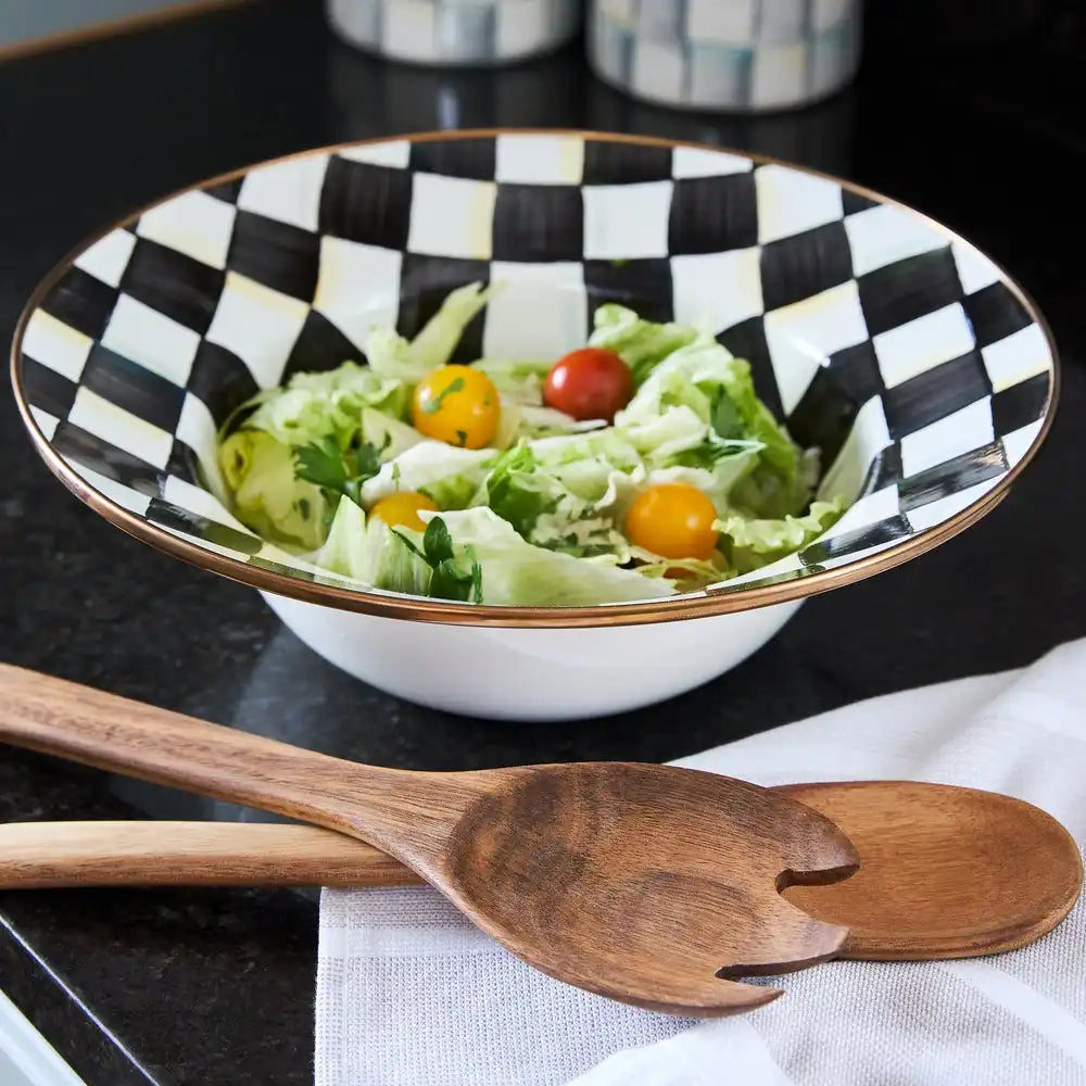 Courtly Check Salad Serving Set